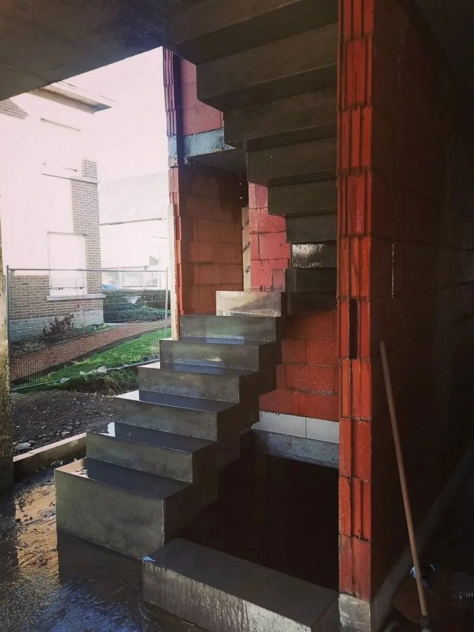 Draaitrappen in Blokmotief Blokmotief trappen 2